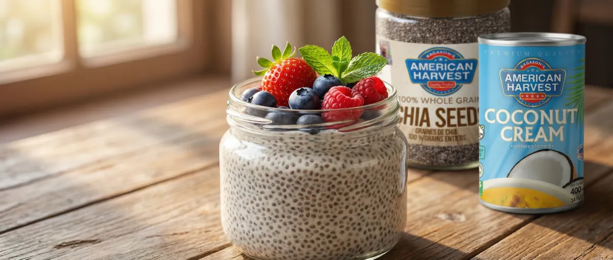 Chia Seed Pudding with Coconut Cream
