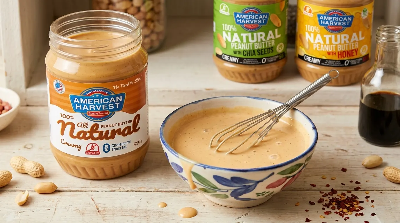 American Harvest 100 Natural Peanut Butter with Chia Seeds Creamy
