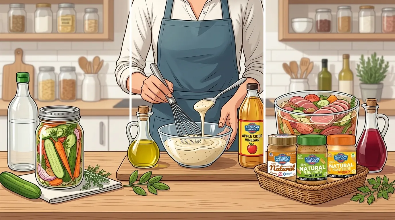 Vinegar in the Kitchen: Quick Pickles, Dressings and Marinades kitchen or pantry setting