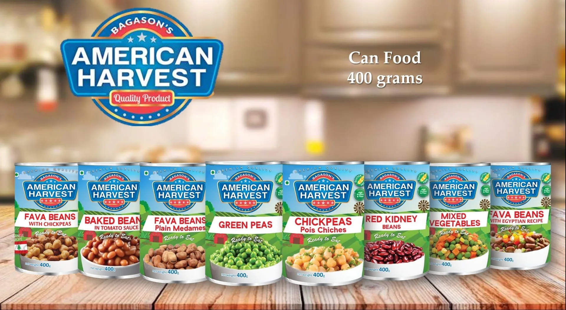 American Harvest canned beans for Roasted Red Pepper Hummus