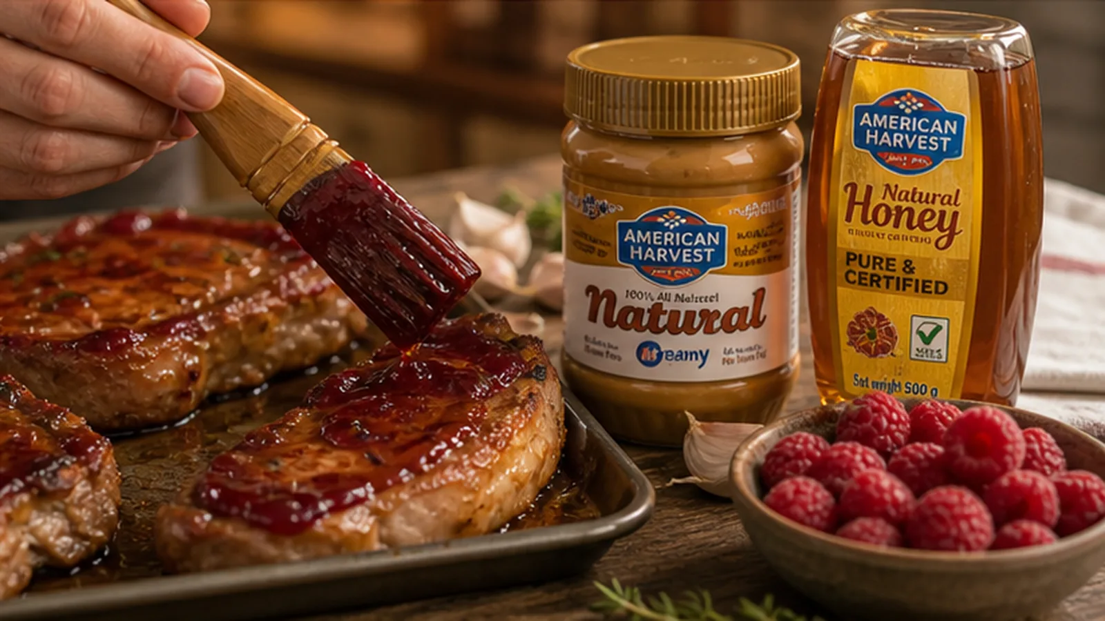 388 Raspberry Jam Glazed Pork Chops Scene 2