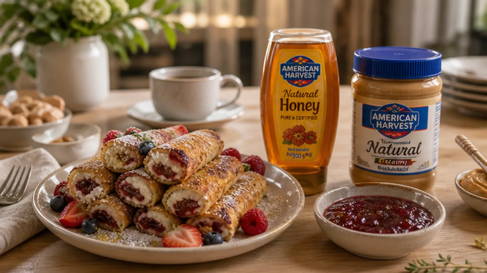 391 Jam Cream Cheese French Toast Rollups Scene 1