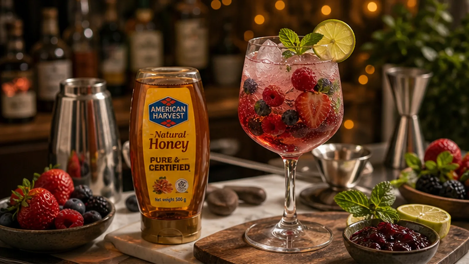393 Mixed Berry Jam Cocktail Spritzer Scene 1