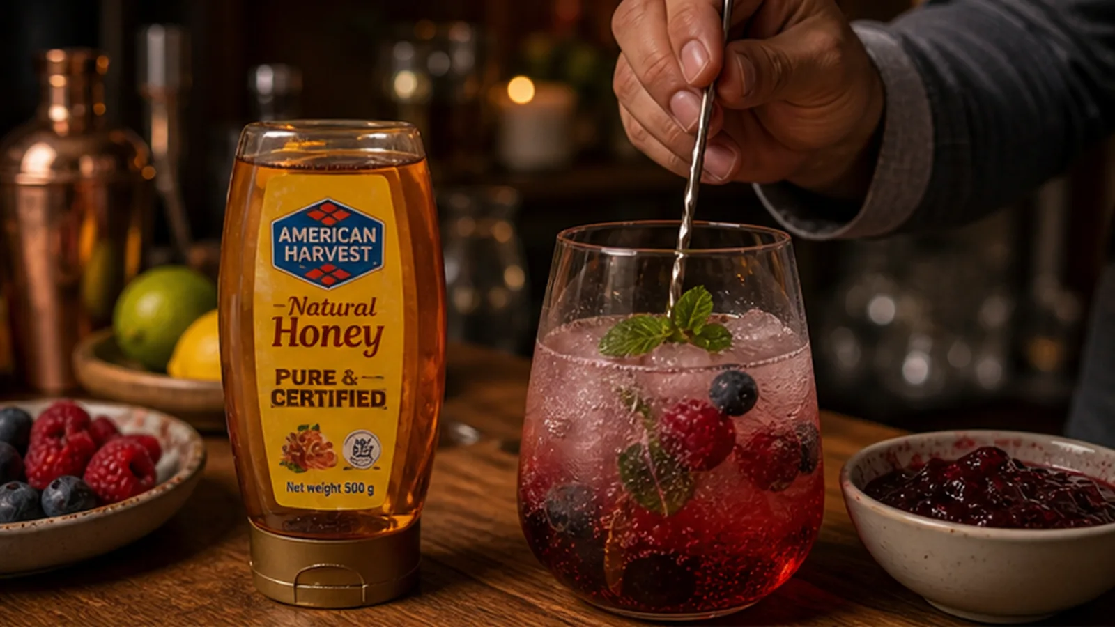 393 Mixed Berry Jam Cocktail Spritzer Scene 2