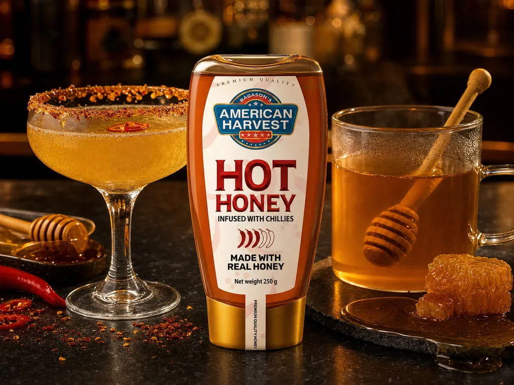 Finish cocktails and tea with American Harvest hot honey