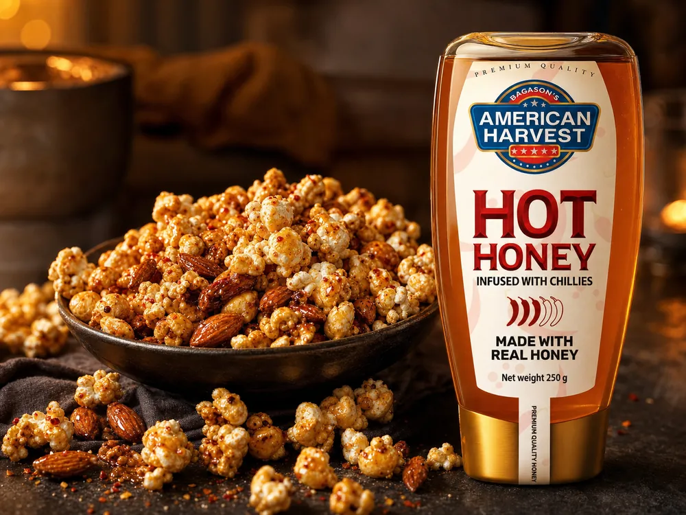 Spice up snacks with American Harvest hot honey