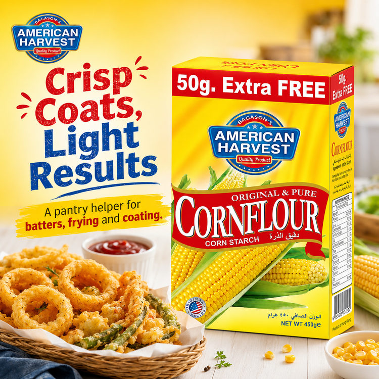 AH Cornflour 450g - Square - Crisp Coats Light Results