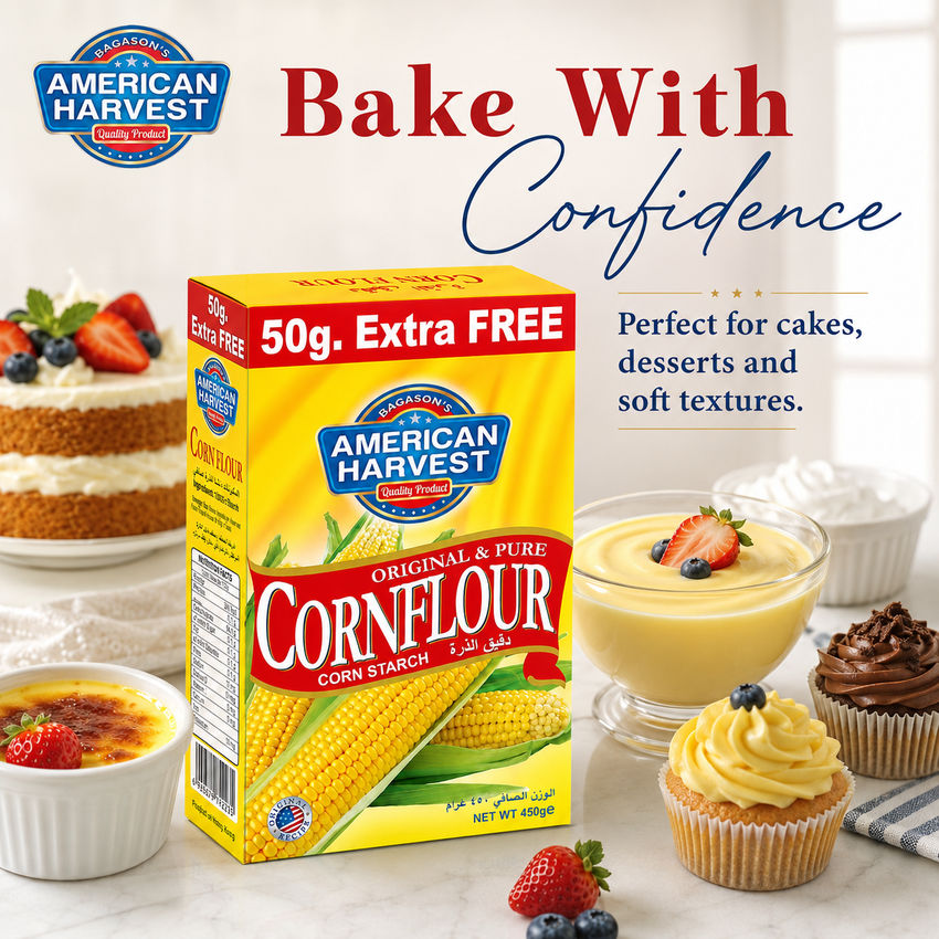 AH Cornflour 450g - Square - Bake With Confidence