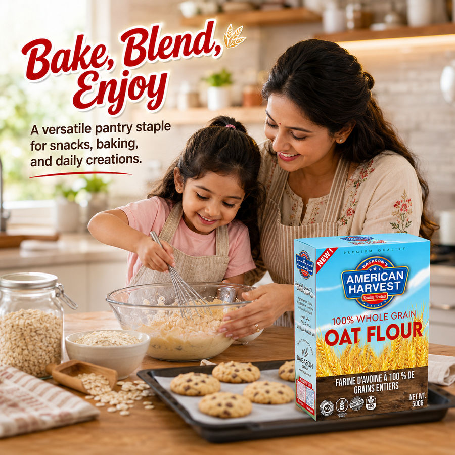 AH Oat Flour 500g - Square - Bake Blend Enjoy