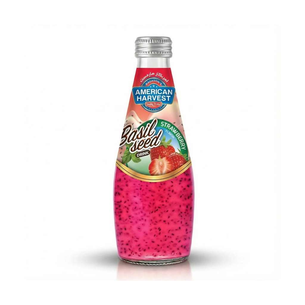 AH Basil Seed Drink Strawberry (24x290ml)