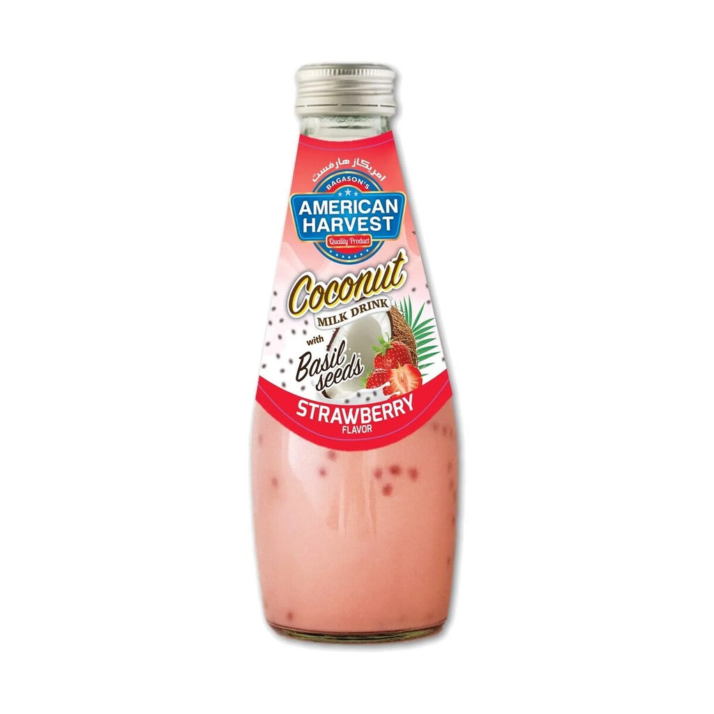 AH Coconut Milk Strawberry With Basil Seed (24x290ml)