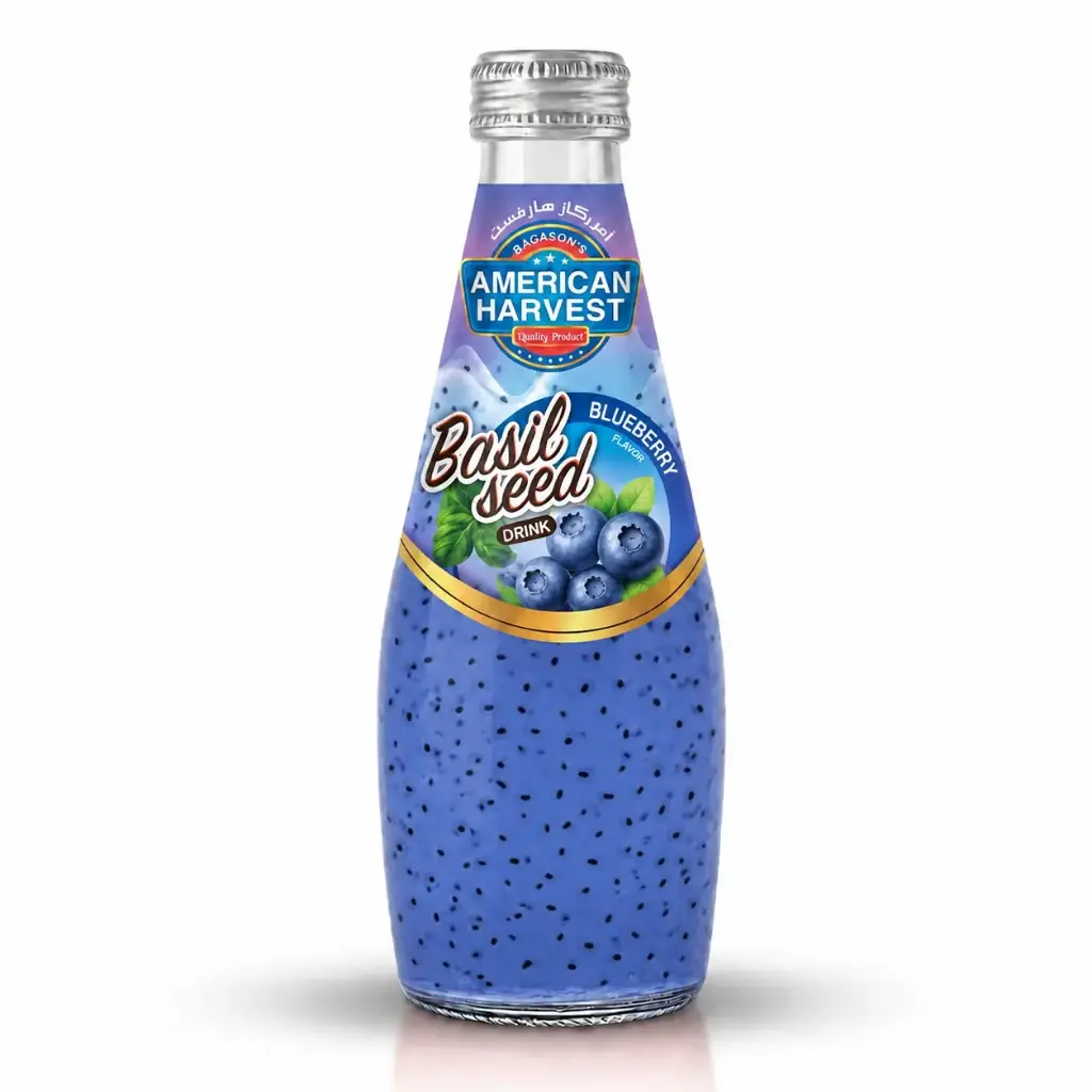 AH Basil Seed Drink Blueberry (24x290ml)
