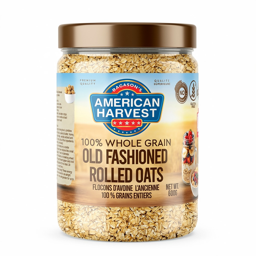 AH ROLLED OATS (12x600G) JAR