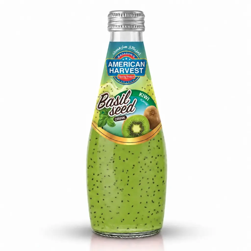 AH Basil Seed Drink Kiwi (24x290ml)