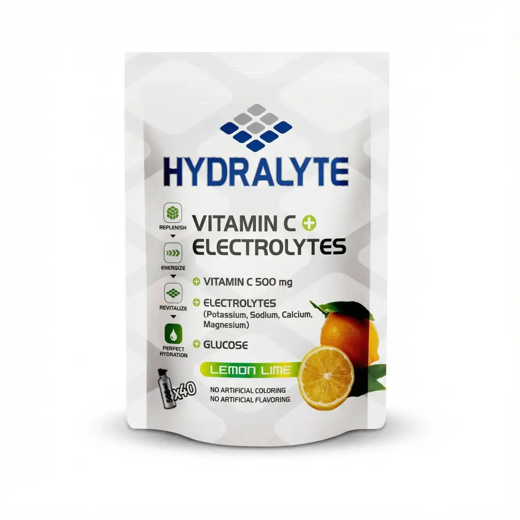 Hydralyte Electrolyte Powder Lemon Flavour (10 X 800 GMS)