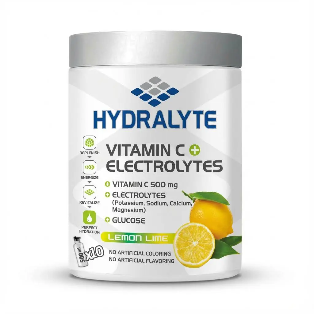 Hydralyte Vitamin+Electrolyte Jar Lemon(12x200 GMS)