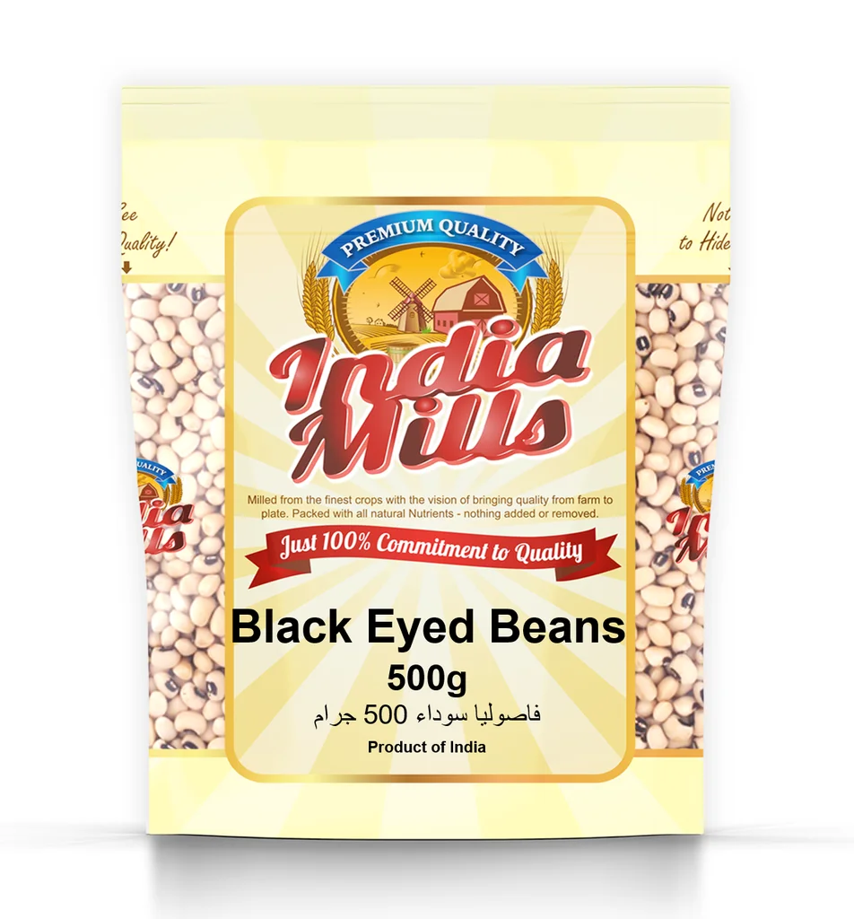 INDIA MILLS BLACK EYED BEANS 500G