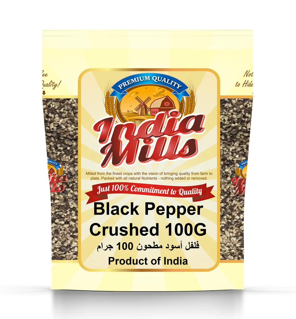 INDIA MILLS BLACK PEPPER CRUSHED (24X100GM)