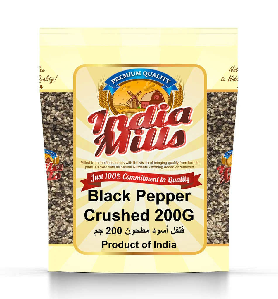 INDIA MILLS BLACK PEPPER CRUSHED (24X200GM)