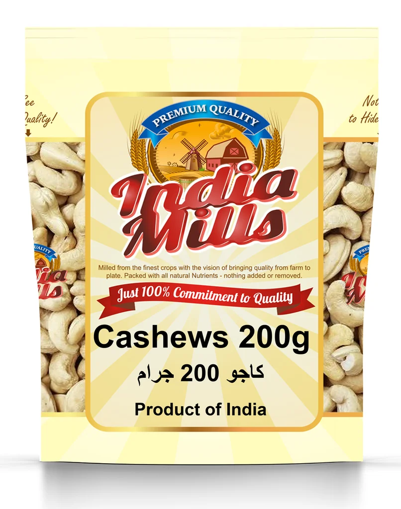 INDIA MILLS CASHEWS 200G