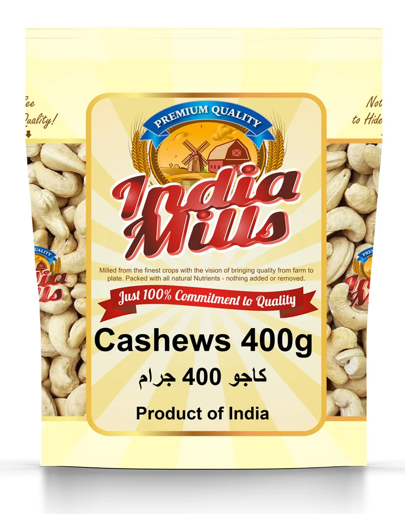 INDIA MILLS CASHEWS 400G