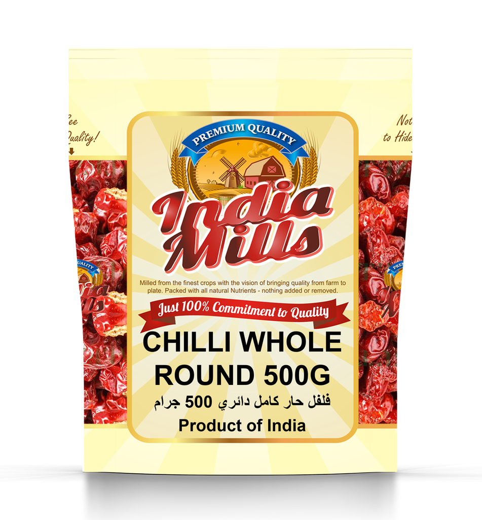 INDIA MILLS CHILLI WHOLE ROUND (12x500g)