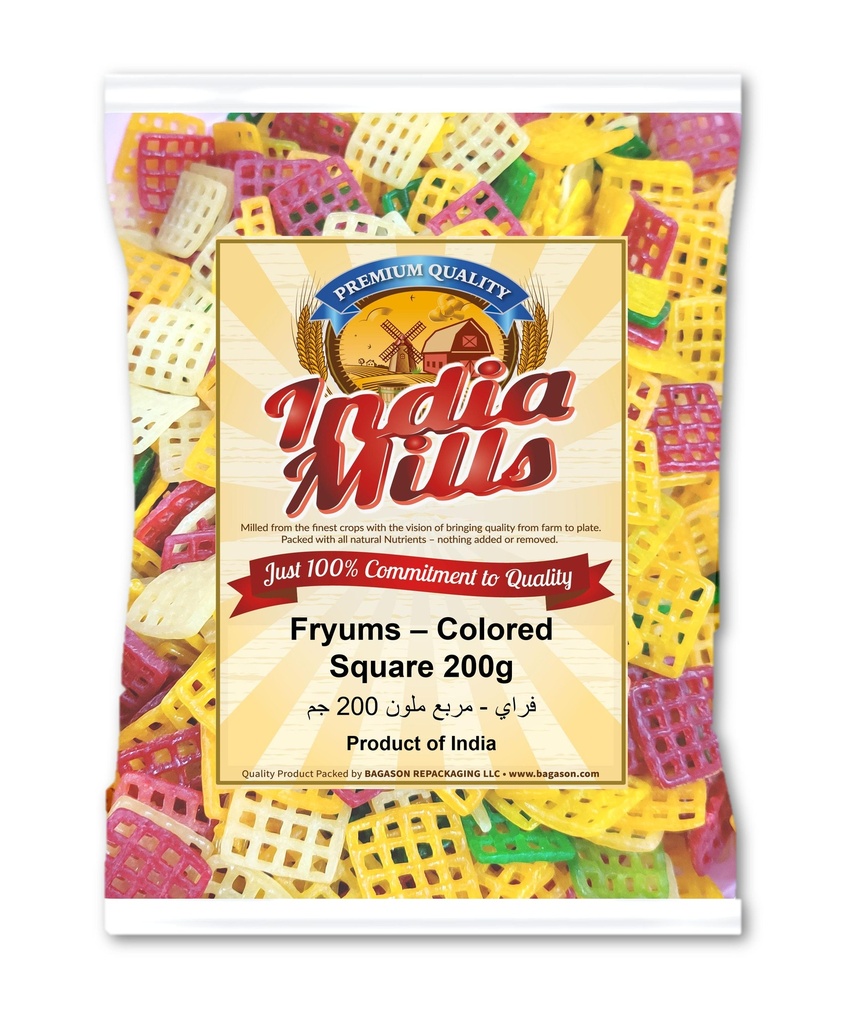 INDIA MILLS FRYUMS COLORED Square(24x200g)