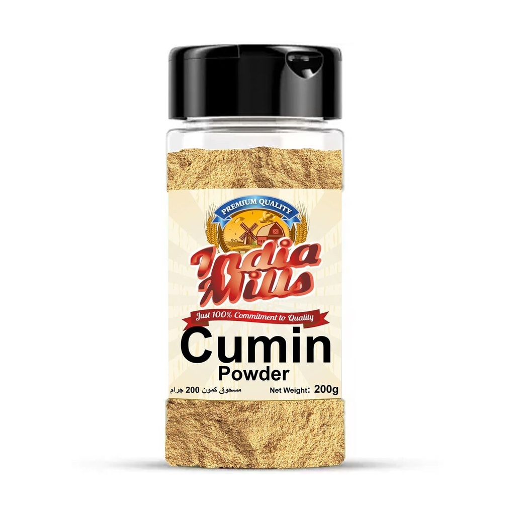 INDIA MILLS Jar CUMIN Powder 24x200GMS