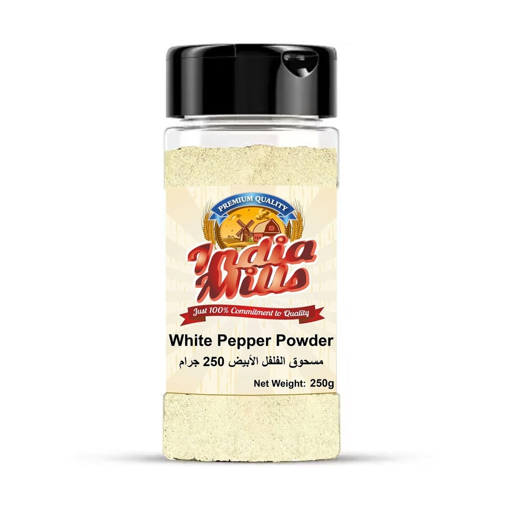 INDIA MILLS Jar WHITE PEPPER POWDER (24x250g)