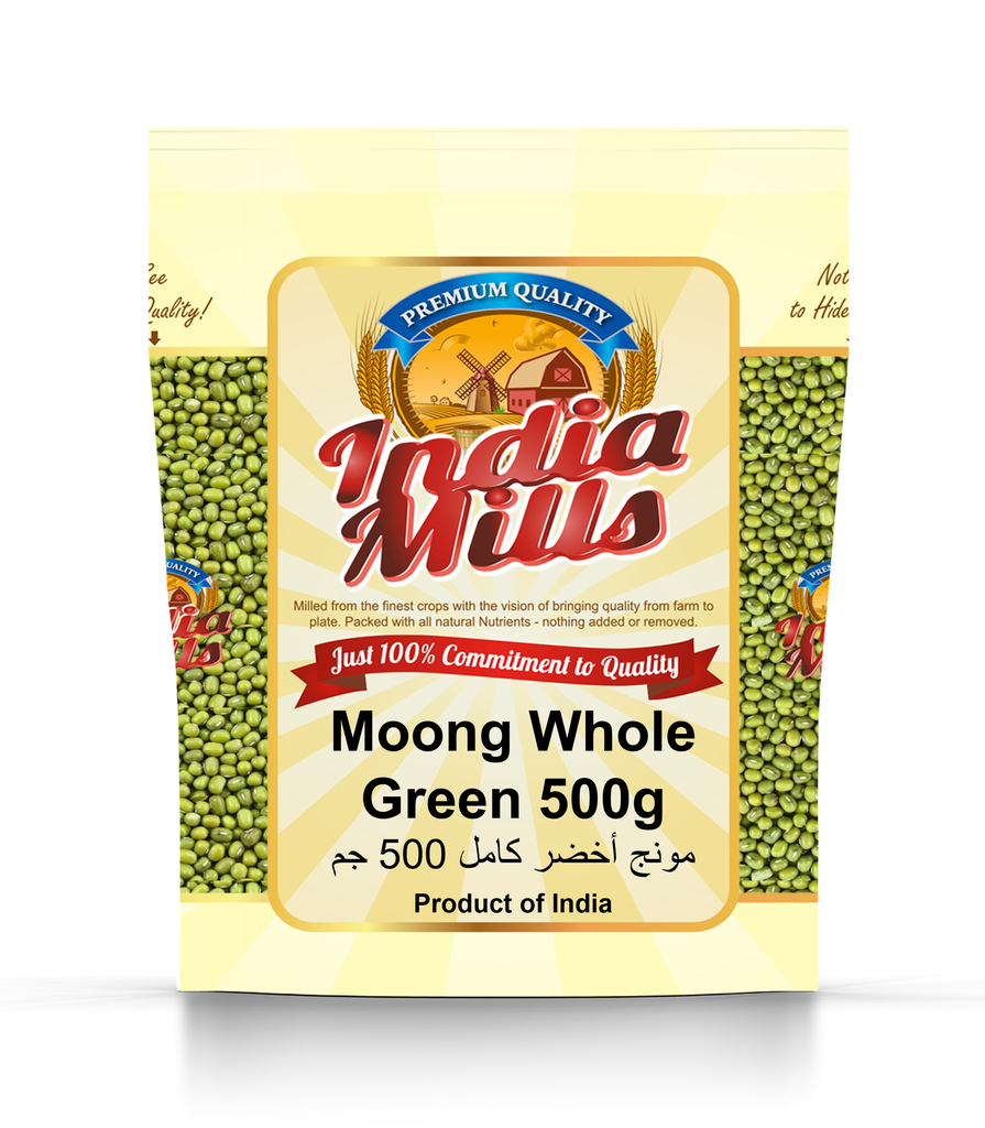 INDIA MILLS MOONG WHOLE GREEN (20X500GM)