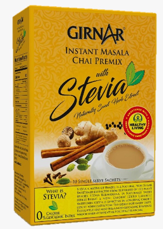 Girnar Masala Premix With Stevia (10 Sachets)(80gx36)
