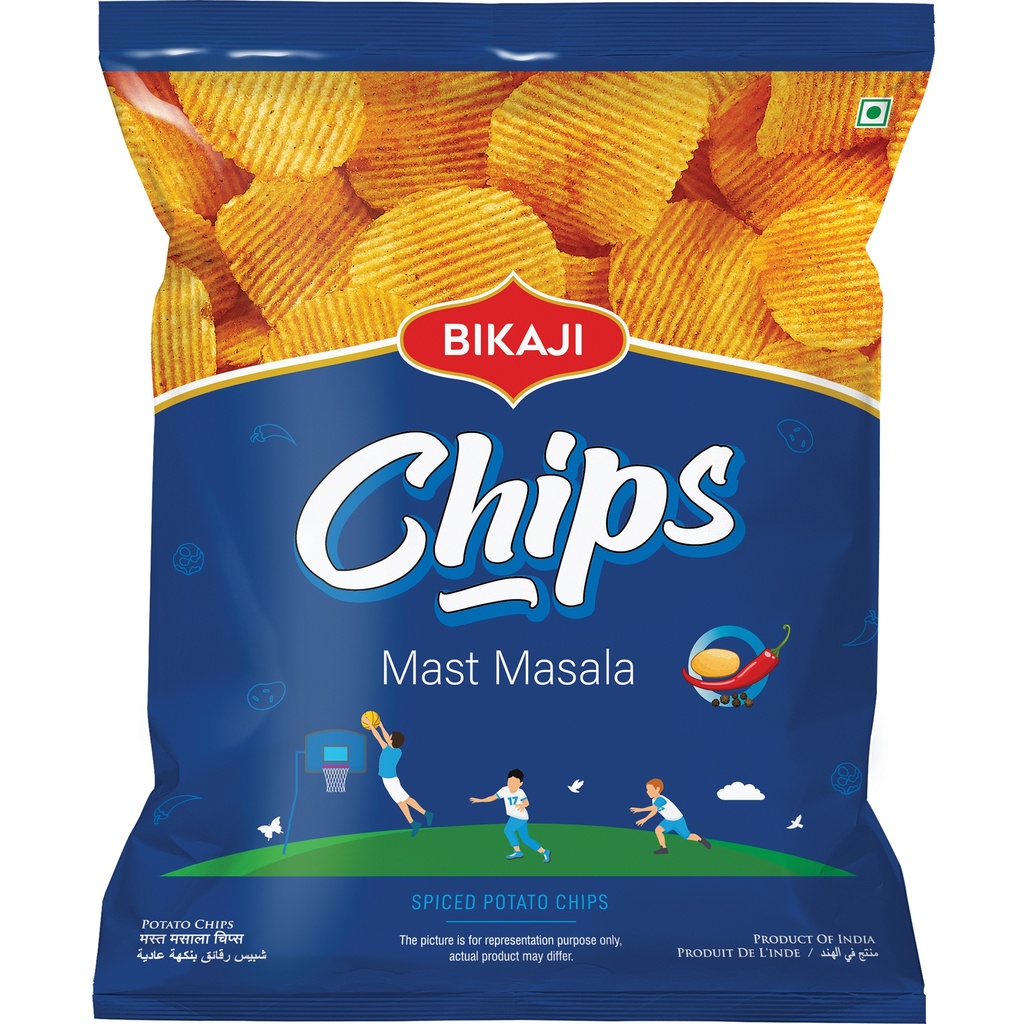 Bikaji Potato Chips Mast Masala (90x40G)
