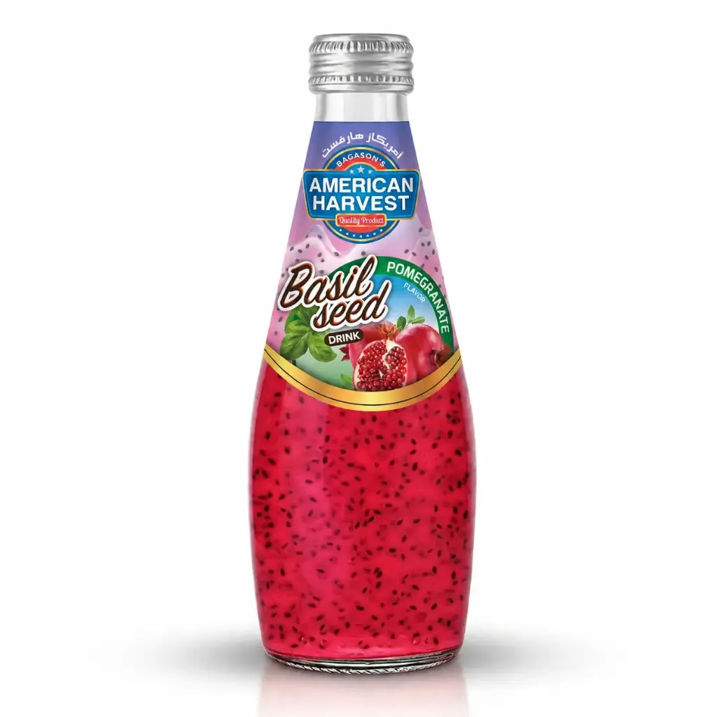 AH Basil Seed Drink Pomegranate (24x290ml)