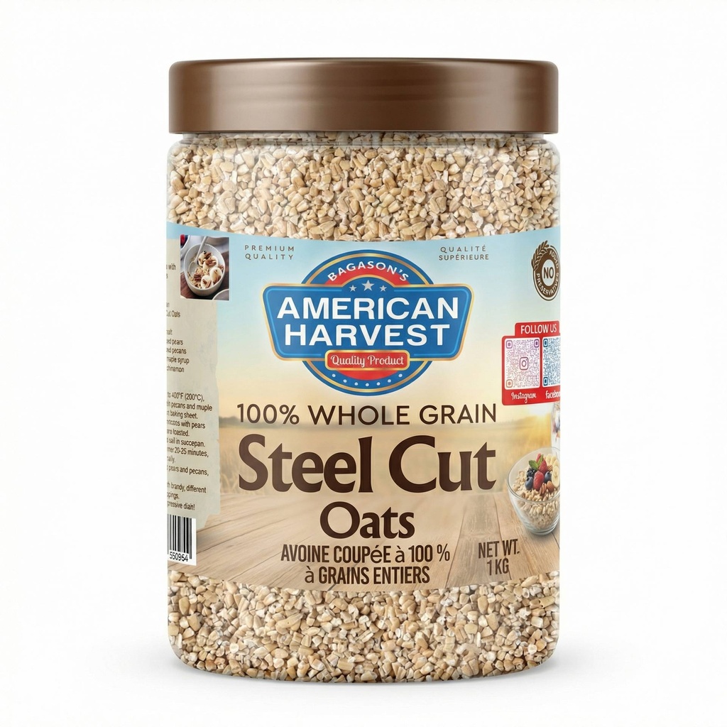 AH Steel Cut Oats (12x1kg) Jar