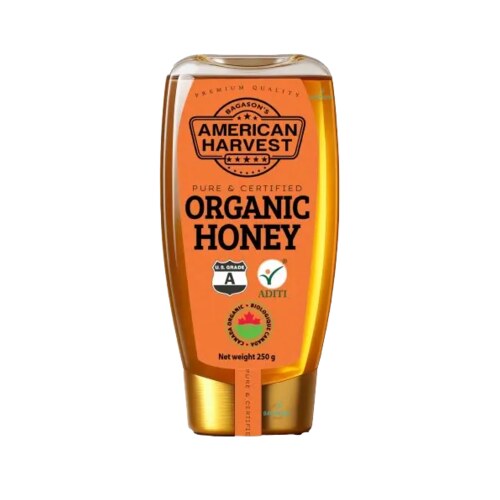 AH Organic Honey Squeeze Jar (12x250g)