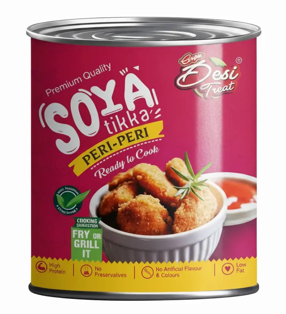 Desi Treat Soya Tikka - Peri Peri(12x800g)