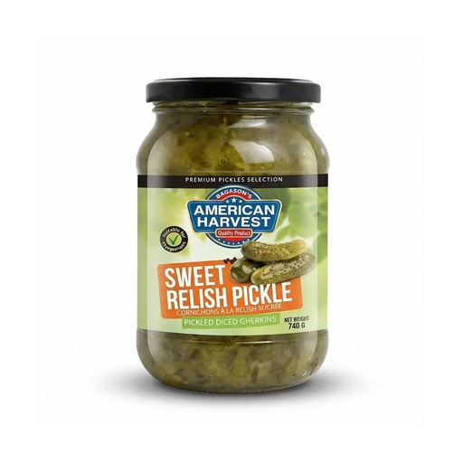 [AH-163] AH Sweet Relish Gherkins Diced Pickle (12x740g)