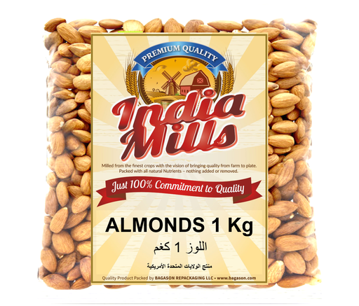 [IM-129] INDIA MILLS ALMONDS 1KG