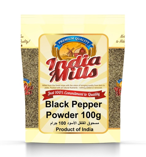 [IM-043] INDIA MILLS BLACK PEPPER POWDER (24X100GM)