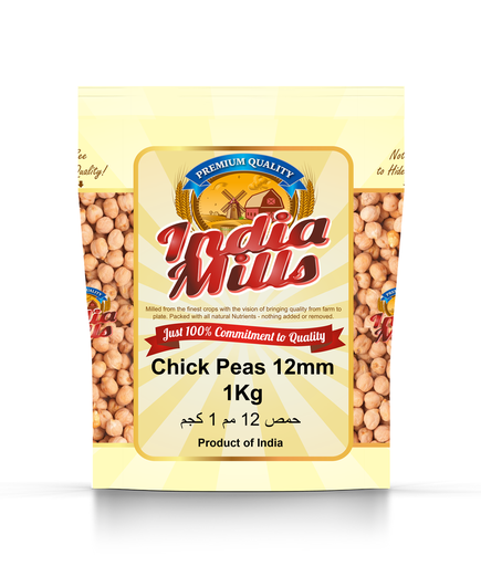 [IM-045] INDIA MILLS CHICK PEAS 12MM (12X1KG)