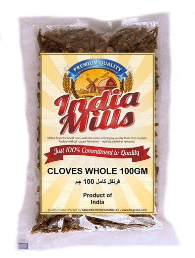 [IM-017] INDIA MILLS CLOVES WHOLE (24X100GM)