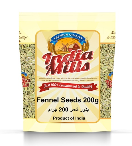 [IM-023] INDIA MILLS FENNEL SEEDS (24X200GM)