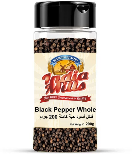 [IM-122] INDIA MILLS JAR BLACK PEPPER WHOLE(24x200g)