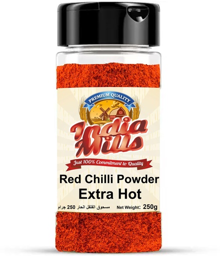 [IM-188] INDIA MILLS Jar Red Chili Powder - Extra Hot (24x250GMS)