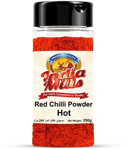 [IM-189] INDIA MILLS Jar Red Chili Powder - Red Hot (24x250GMS)