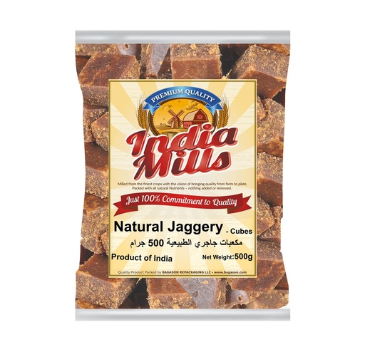 [IM-183] INDIA MILLS Natural Jaggery Cubes 500g