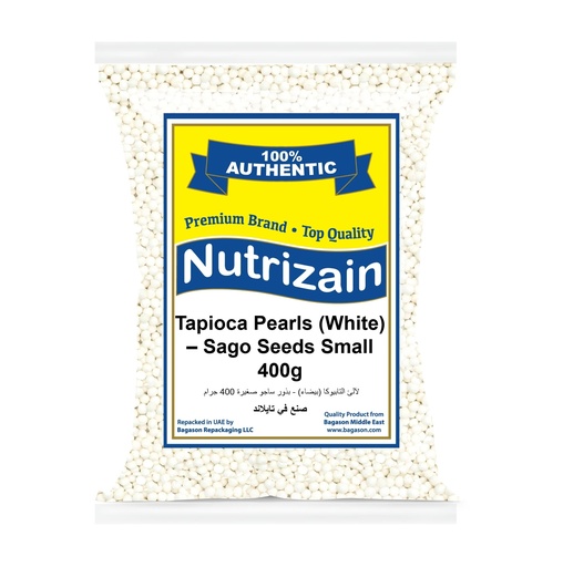 [NUT-31] Nutrizain Tapioca Pearl (White) Small(20x400gm)