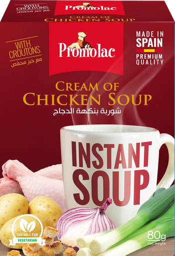 [PRL-008] PROMOLAC Instant Chicken Cream Soup (12x80g)