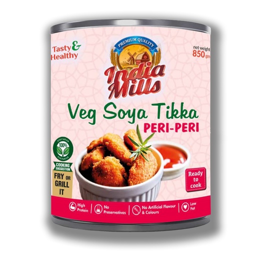 [IM-205] INDIA MILLS Soya Tikka Peri-Peri (12x850g)