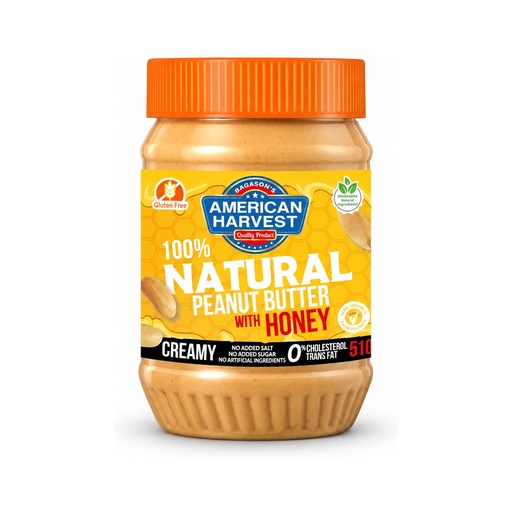 [AH-188] AH Peanut Butter Creamy All Natural w/Honey (12x510g)